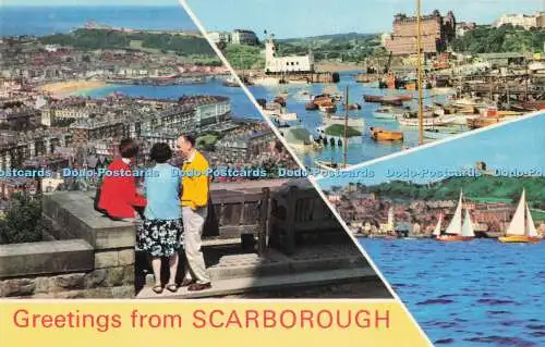 R723391 Grüße aus Scarborough von Oliver Mount The Harbour Yachting E T W