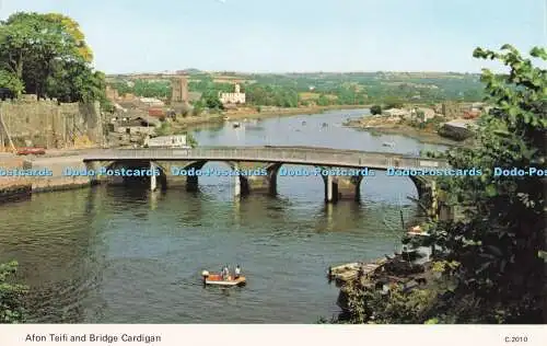 R723413 Afon Teifi and Bridge Cardigan E T W Dennis and Sons Ltd Photocolour Sca