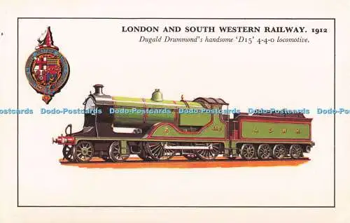 R723440 London and South Western Railway Dugald Drummond Handsome D 15 4 4 0 Loc