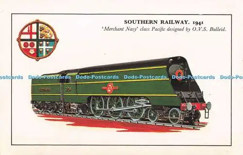 R723448 Southern Railway Merchant Navy Class Pacific Designed by O V S Bulleid 1