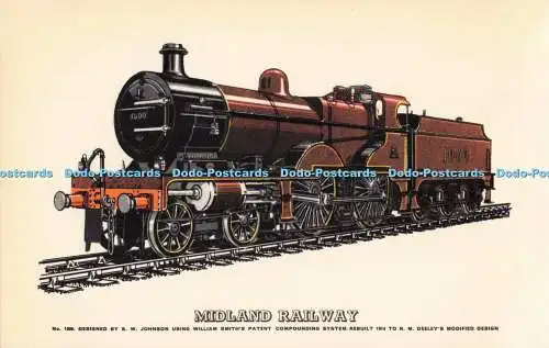 R723457 Midland Railway No 1000 Designed by S W Johnson Using William Smith Pate