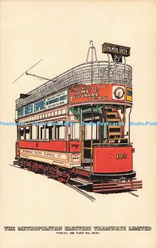 R723463 The Metropolitan Electric Tramways Limited Type C 1 Fleet Nos 192 211 Pr