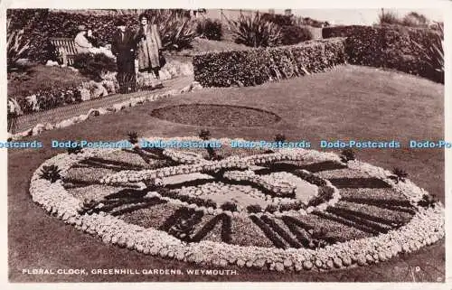 R723530 Weymouth Floral Clock Greenhill Gardens B B London RP 1961