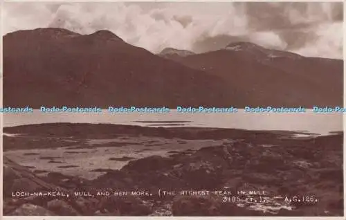 R723646 Loch Na Keal Mull and Ben More The Highest Peak in Mull Valentine RP 195
