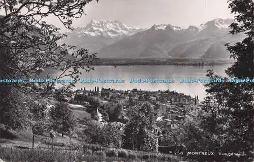 R723811 Montreux Vue Generale Leman Ganguin und Laubscher