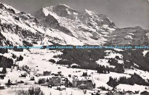 R721726 Wengen mit Jungfrau Fotoglob Wehrli A G 1954