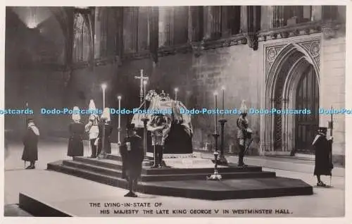 R723991 The Lying in State of His Majesty The Late King George V In Westminster