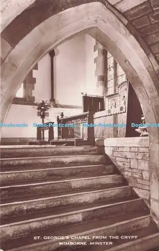 R724014 Wimborne Minster St George Chapel From The Crypt S F James RP