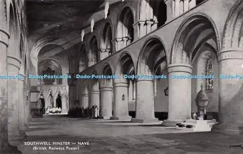 R722503 Southwell Minster Nave British Railways Poster RP