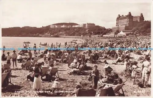 R724192 Scarborough Sands and South Bay Valentine RP 1955