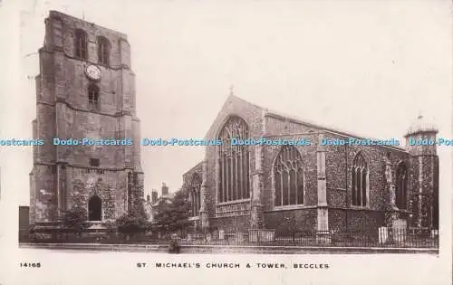 R724246 Beccles St Michael Church and Tower W H S Kingsway Echtfoto Serie 191