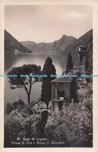 R725052 Lago di Lugano Chiesa di Oria e Monte S Salvatore Eredi Alfredo Finzi