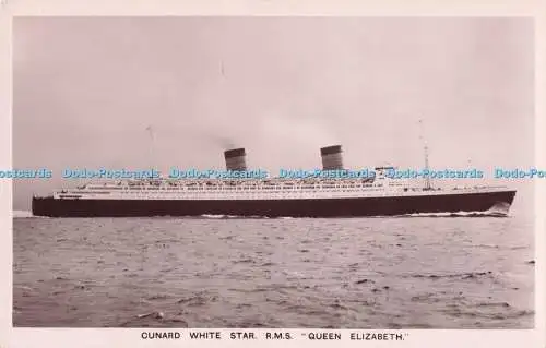 R725053 Cunard White Star R M S Queen Elizabeth RP