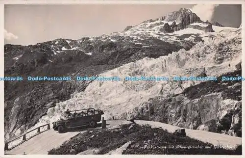 R725063 Furkastrasse Mit Rhonegletscher und Gerstenhorn Souvenirs Magazin