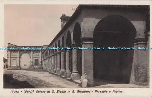 R725073 Forli Chiesa di S Biagio in S Girolamo Piazzale e Portico