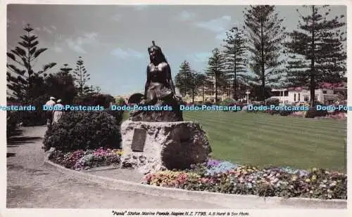 R725116 N Z Napier Pania Statue Marine Parade A B Hurst