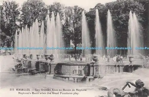 R725409 Versailles Neptunbecken Wenn die großen Brunnen LYS spielen