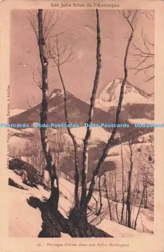 R725488 Les Jolis Sites de l Auvergne Paysages d hiver Dans Nos Belles Montagnes