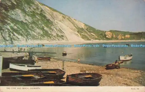 R725506 Lulworth The Cove and Beach Jarrold Norwich England PM Bournemouth Poole