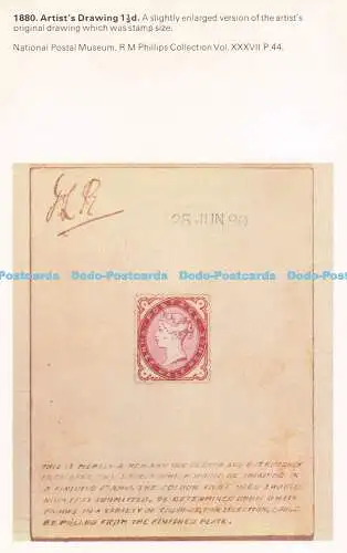 R725917 1880 Künstler Zeichnung National Postal Museum Serie 5 2 R M Phillips Coll