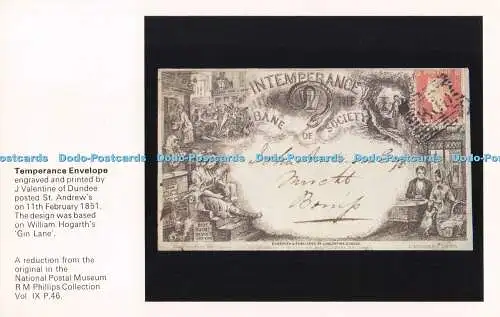 R725936 Temperance Envelope National Postal Museum Series 3 4 R M Phillips Colle