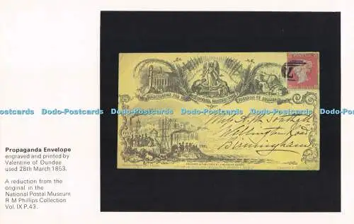 R725937 Propaganda Umschlag Valentine National Postal Museum Serie 3 5 R M Phil