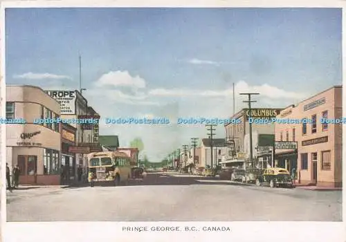 R726042 B C Canada Prince George Folkard Wally West Studios