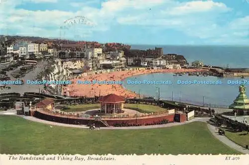 R726080 Broadstairs The Bandstand and Viking Bay Elgate Postkarten PM Thanet Kent