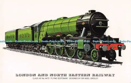 R726115 London and North Eastern Railway Class A3 No 4472 Flying Scotsman Bridgn