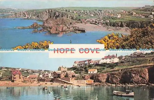 R727076 Hope Cove Jarrold Norwich England PM South Devon 1971 Multi View