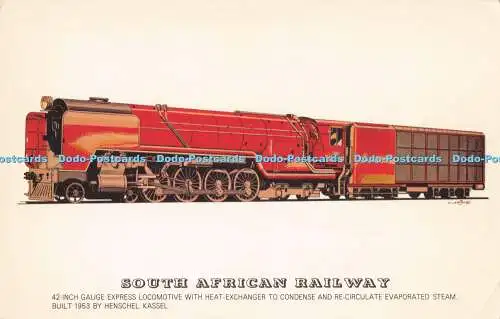 R726129 South African Railway 42 Zoll Spurweite Schnellzuglokomotive mit Wärmetauscher