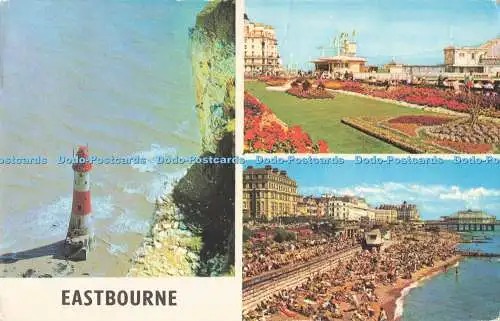 R726133 Eastbourne The Beach The Carpet Gardens 1974 Multi View