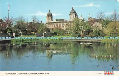 R726173 Hull Town Docks Museum and Queens Gardens E T W Dennis Scarborough