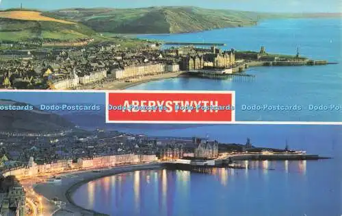 R727176 Aberystwyth The Bays by Day and Night E T W Dennis Scarborough Multi View