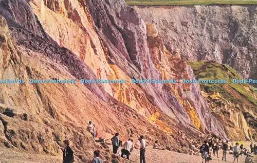 R727249 I W Alum Bay The Coloured Cliffs W J Nigh Shanklin Jarrold