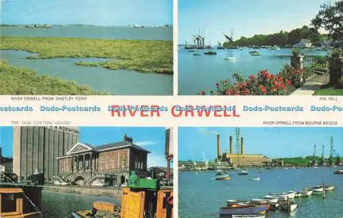 R726376 River Orwell Pin Mill F W Pawsey Ipswich An Artistic Card Multi View