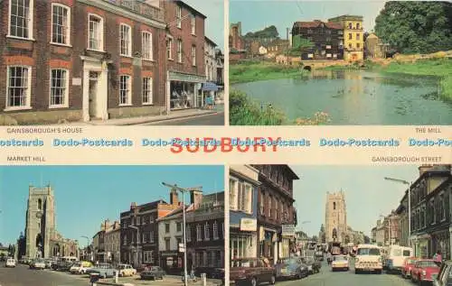 R726401 Sudbury Market Hill The Mill F W Pawsey Ipswich Eine künstlerische Karte Multi V