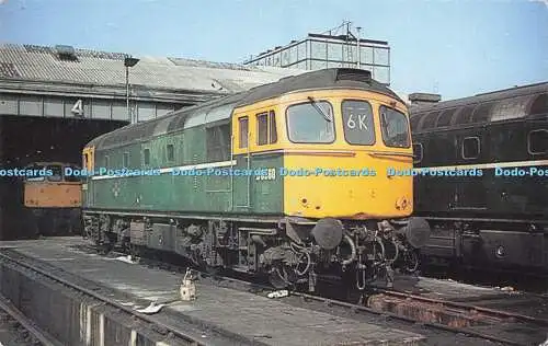 R727383 Class 33 Lokomotive Nr. D 6560 steht im Hither Green Depot Oxford Publis