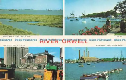 R726449 River Orwell Pin Mill F W Pawsey Ipswich An Artistic Card Multi View