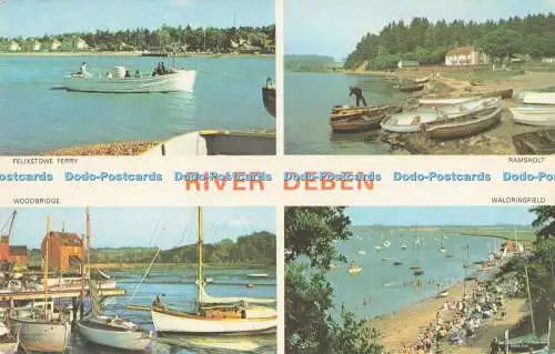 R726450 River Deben Woodbridge F W Pawsey Ipswich Eine künstlerische Karte Mehrfachansicht