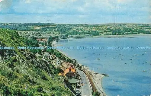 R727584 Southend and Mumbles Valentine Valchrome 1315 V-Stil Postkarte PM Swanse