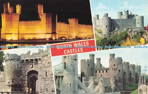 R727750 North Wales Castles Harlech E T W Dennis Scarborough Multi View