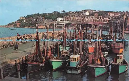 R726822 Fischereiflotte im Hafen von Brixham Plastichrome von Colourpicture Norwich N