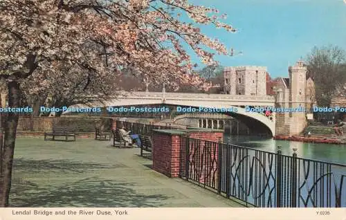 R727834 York Lendal Bridge and the River Ouse E T W Dennis Scarborough