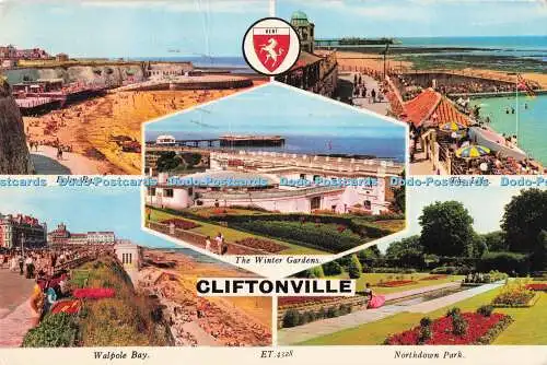 R727929 Cliftonville Palm Bay Elgate Postkarten 1977 Mehrfachansicht