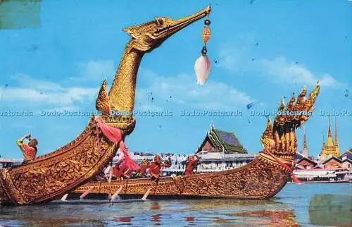 R727952 Bangkok The Supannahongse and Ananta Na Garaj Thai Royal State Barge Gol