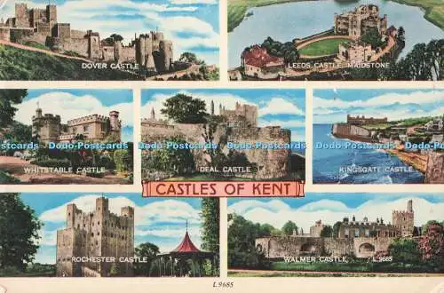 R727956 Castles of Kent Dover Castle Elgate Postkarten Mehrfachansicht