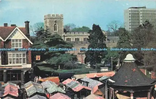 R727967 Enfield The Market Place and Church Photo Precision Colourmaster Interna