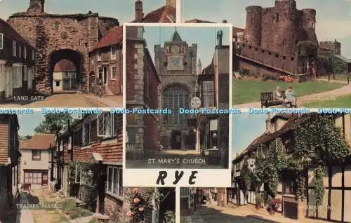 R727994 Rye St Mary Church J Salmon Sevenoaks PM Hastings 1973 Multi View