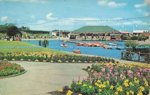 R728003 Skegness Boating Lake From Vista Walk 1969